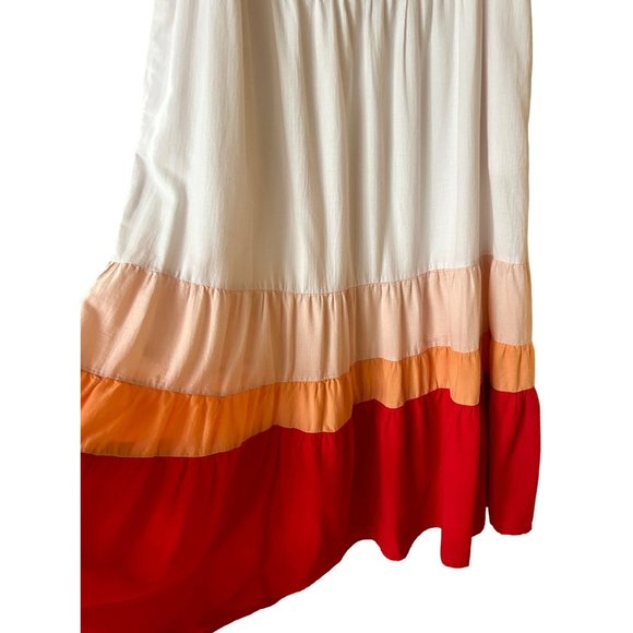 Ava & Viv White and Multi-Colored Sleeveless Dress Size 1X - Picture 2 of 8